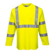 Portwest FR96 Modaflame Knit Hi-Vis Long Sleeved FR T-Shirt