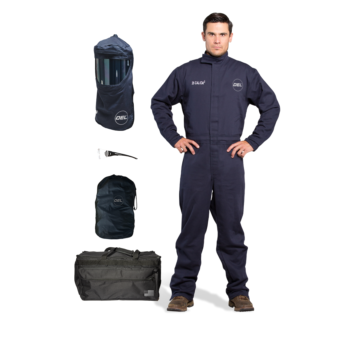 OEL 25 Cal Arc Flash Coverall Kit