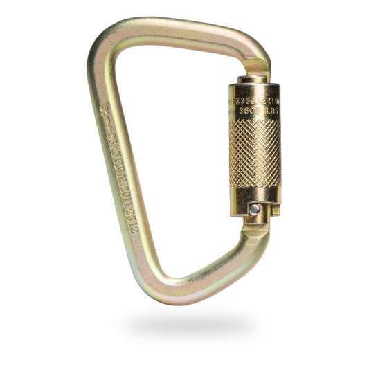 Malta Dynamics Steel Locking Carabiner - 3 pack