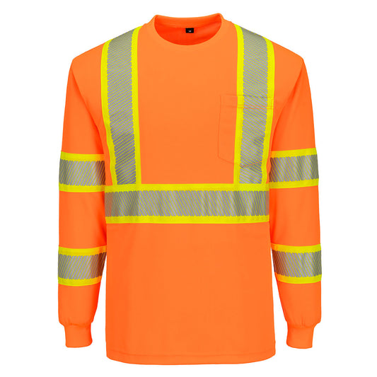Portwest CA113 Hi-Vis X Back T-Shirt L/S