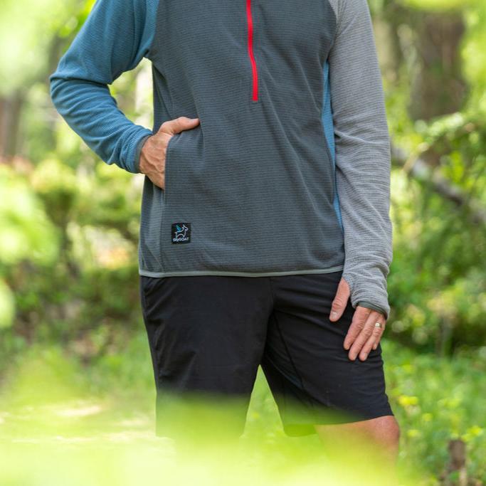 SkyGOAT Men's Half-Zip Hooded Pullover 135