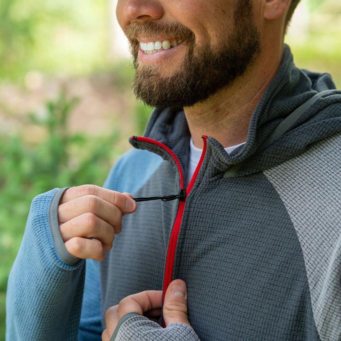 SkyGOAT Men's Half-Zip Hooded Pullover 135