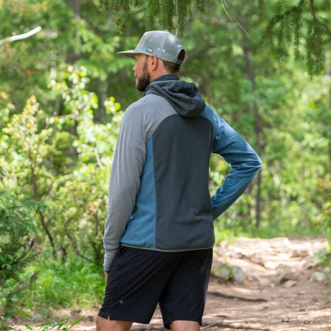 SkyGOAT Men's Half-Zip Hooded Pullover 135