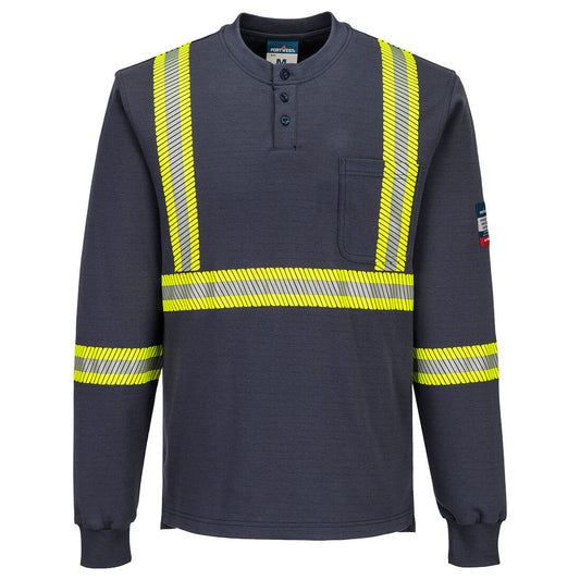 Portwest FR748 Bizflame Knit 2" X Back FR Henley