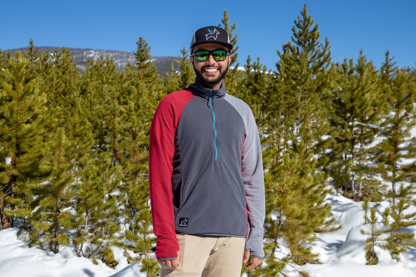 SkyGOAT Men's Half-Zip Pullover 135