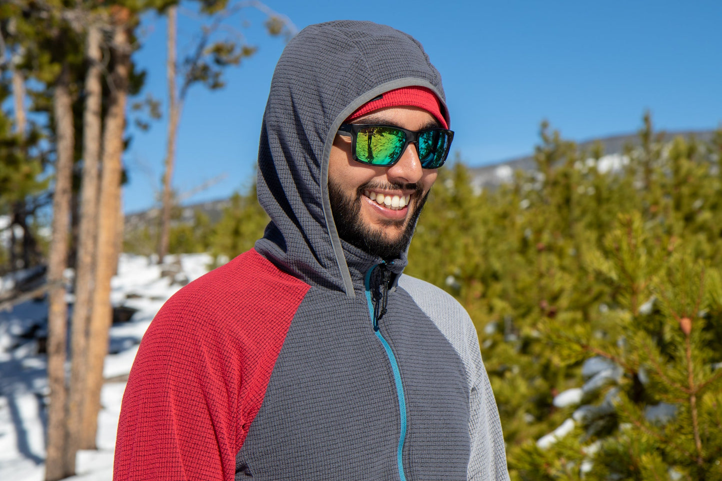 SkyGOAT Men's Half-Zip Hooded Pullover 135