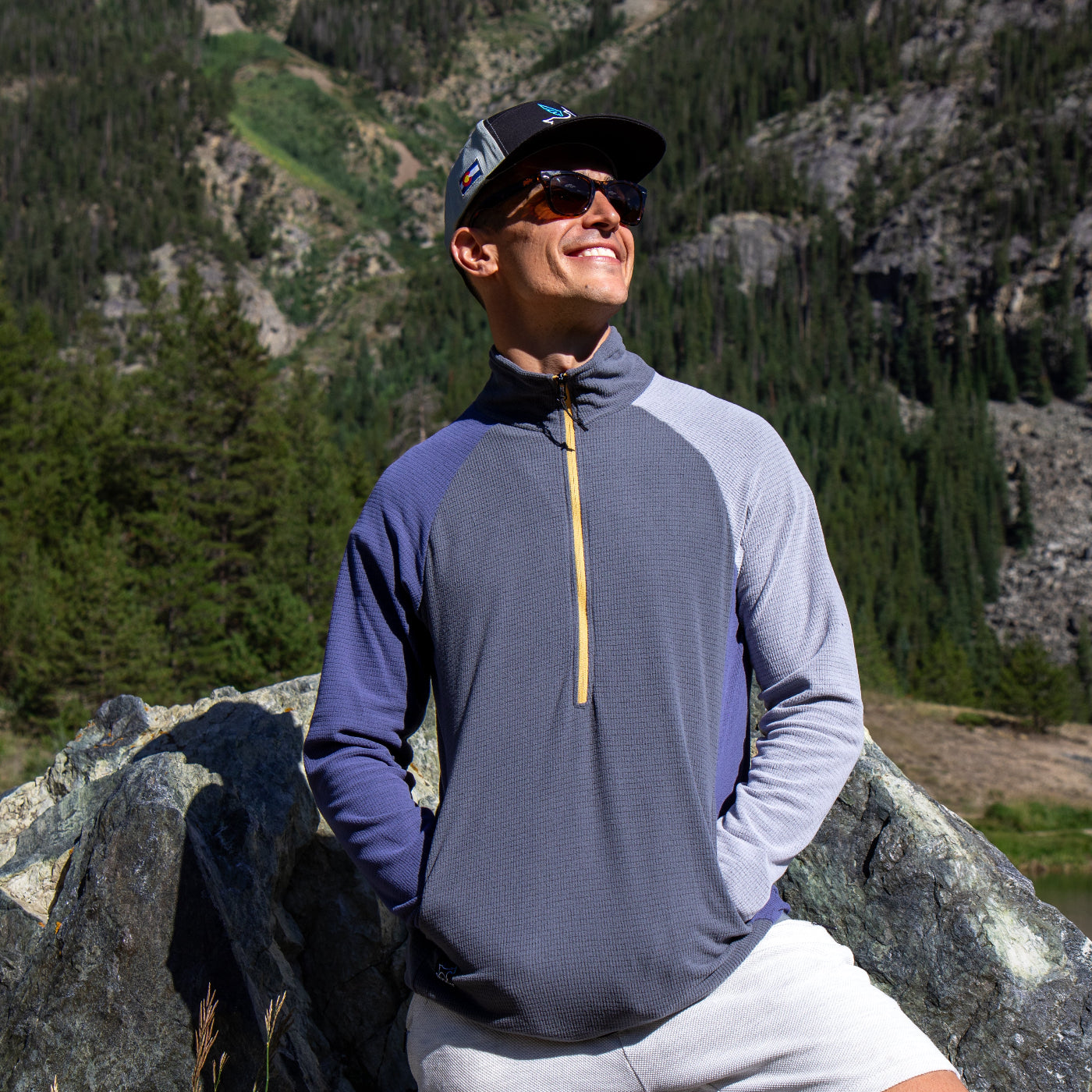 SkyGOAT Men's Half-Zip Pullover Ultralight 115