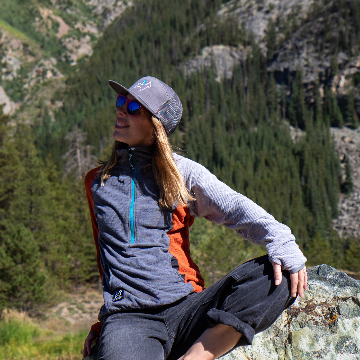 SkyGOAT Women's Half-Zip Pullover Ultralight 115