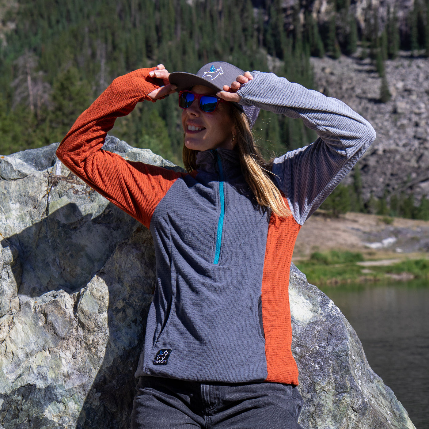 SkyGOAT Women's Half-Zip Pullover Ultralight 115