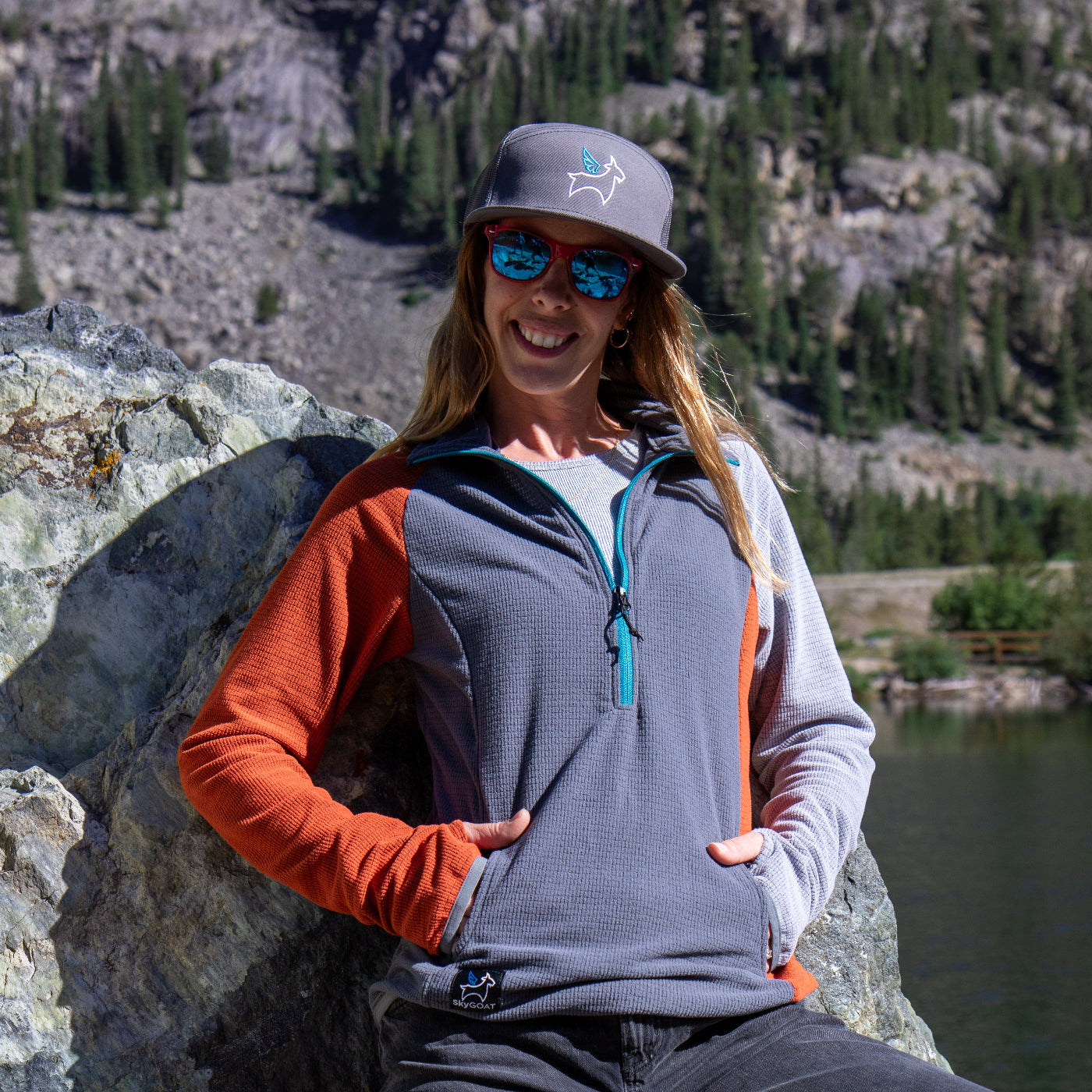 SkyGOAT Women's Half-Zip Pullover Ultralight 115