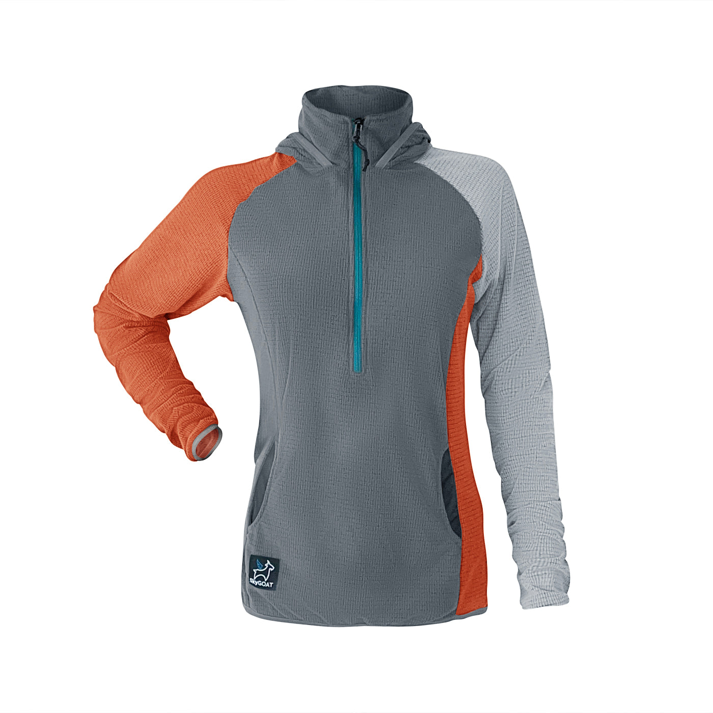 SkyGOAT Women's Half-Zip Hooded Pullover Ultralight 115