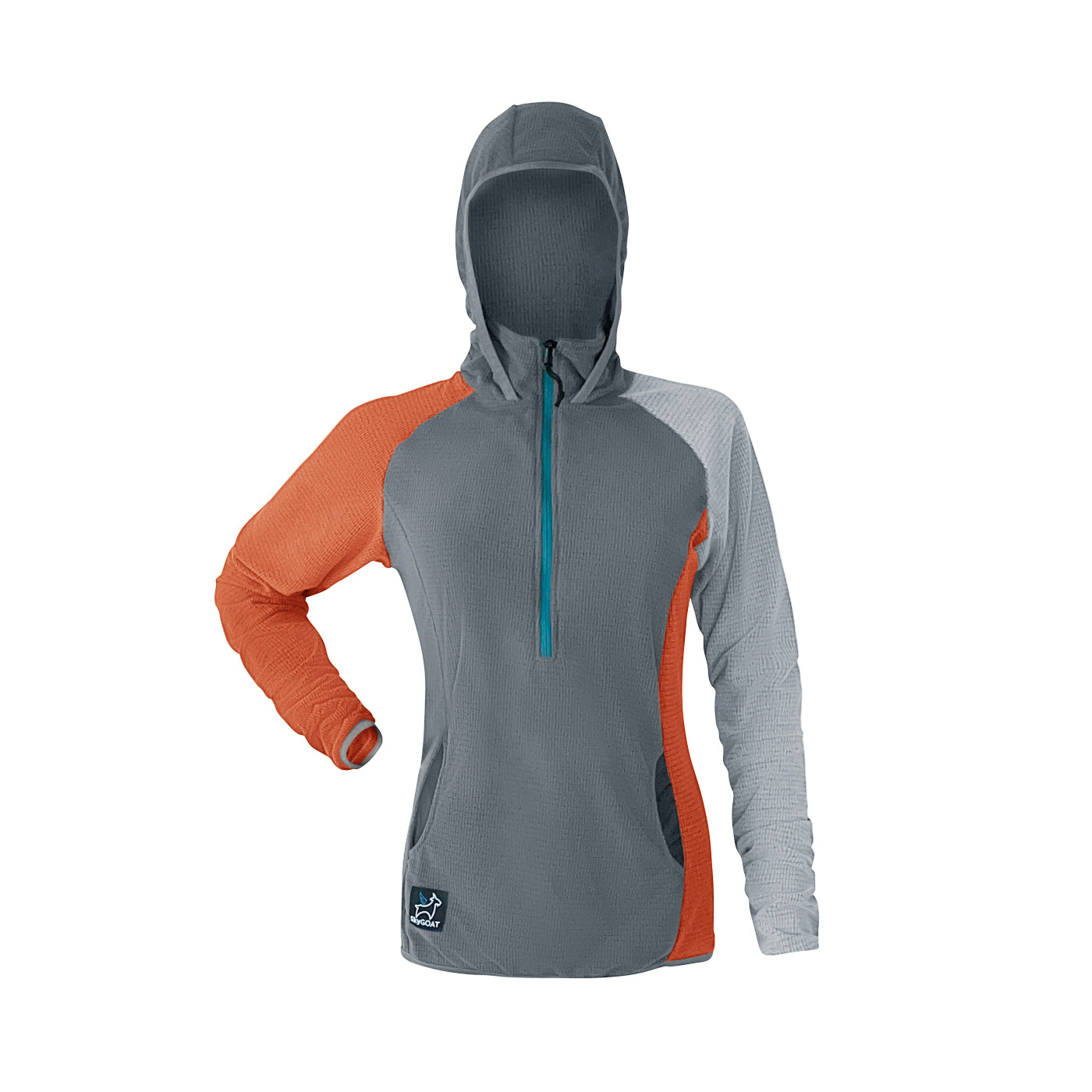 SkyGOAT Women's Half-Zip Hooded Pullover Ultralight 115