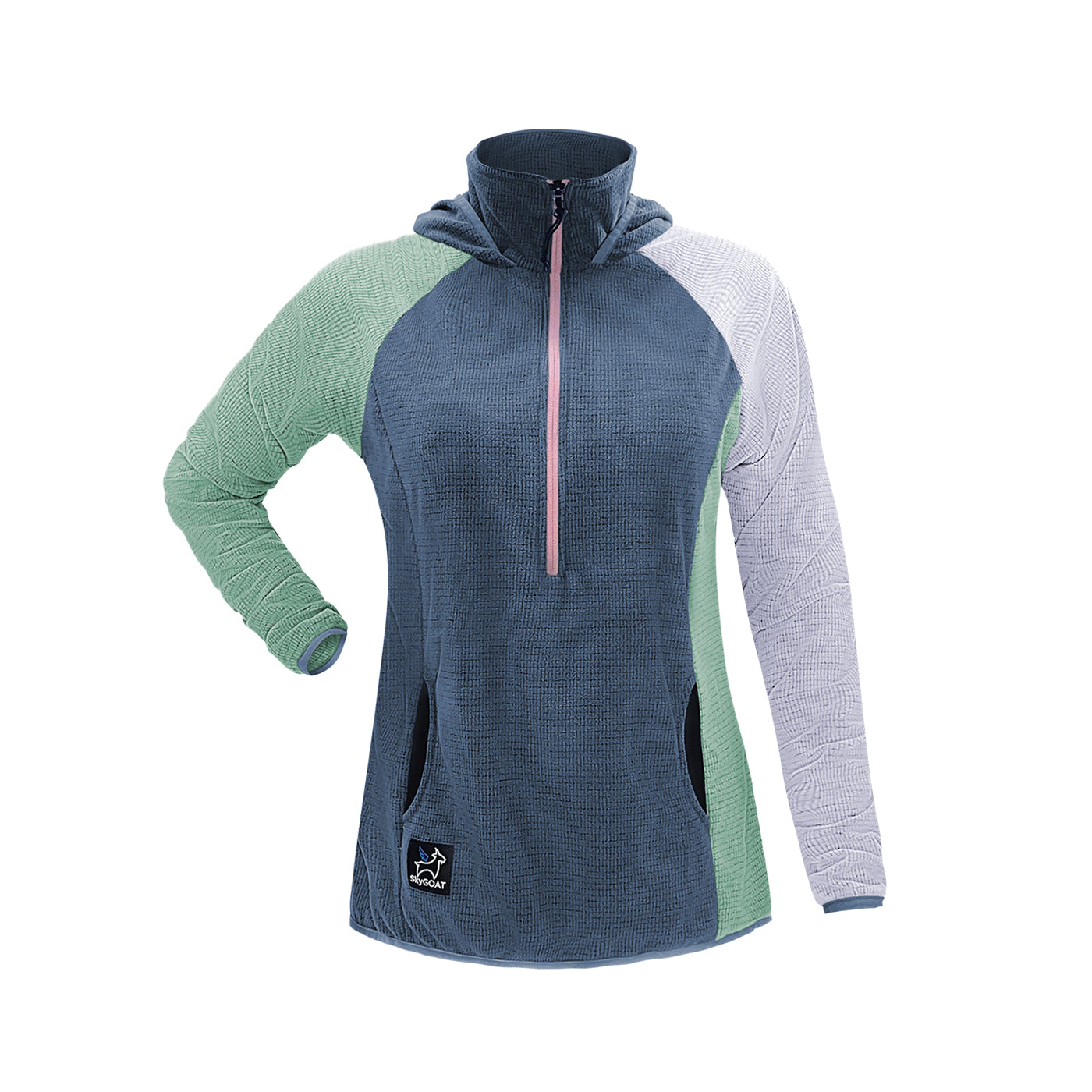 SkyGOAT Women's Half-Zip Hooded Pullover Ultralight 115