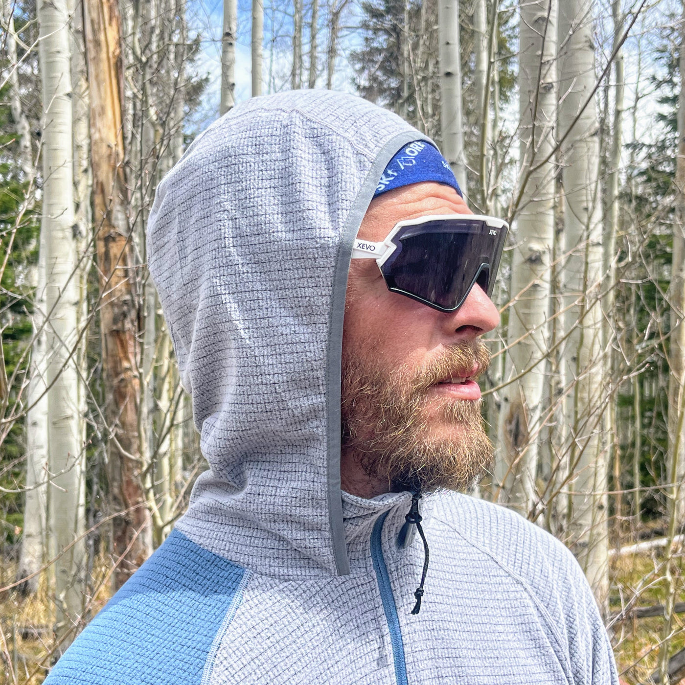 SkyGOAT Men's Half-Zip Hooded Pullover AIR 70