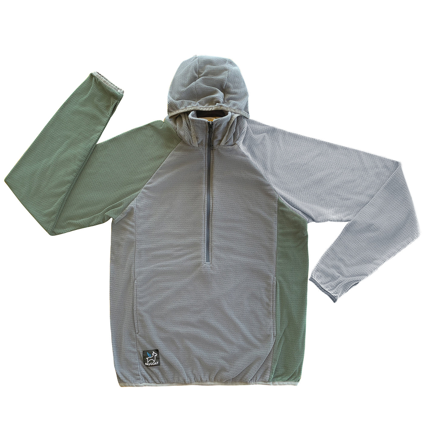 SkyGOAT Men's Half-Zip Hooded Pullover Ultralight 115
