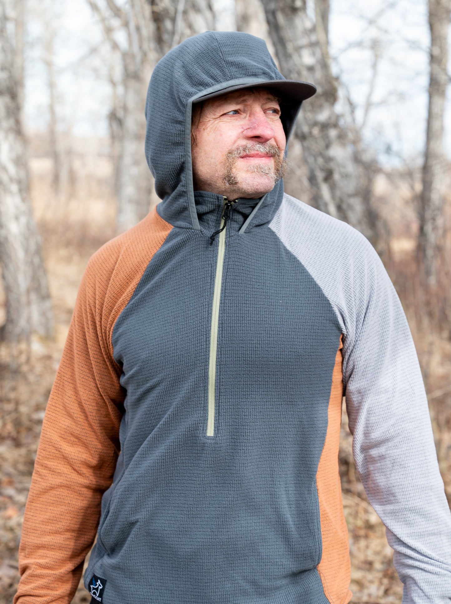 SkyGOAT Men's Half-Zip Hooded Pullover Ultralight 115
