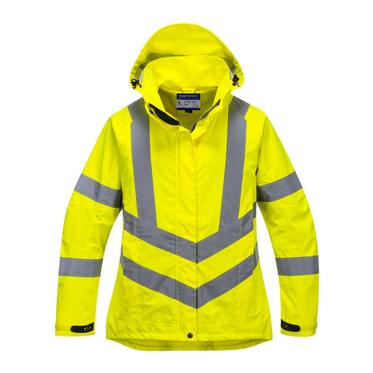 Portwest LW70 Hi-Vis Women's Breathable Rain Jacket
