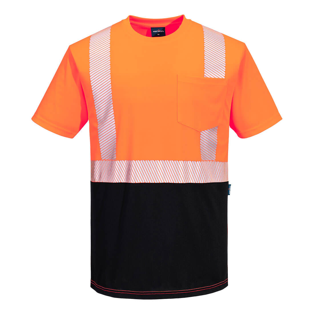 Portwest S196 Hi-Vis Segmented Tape Contrast T-Shirt S/S