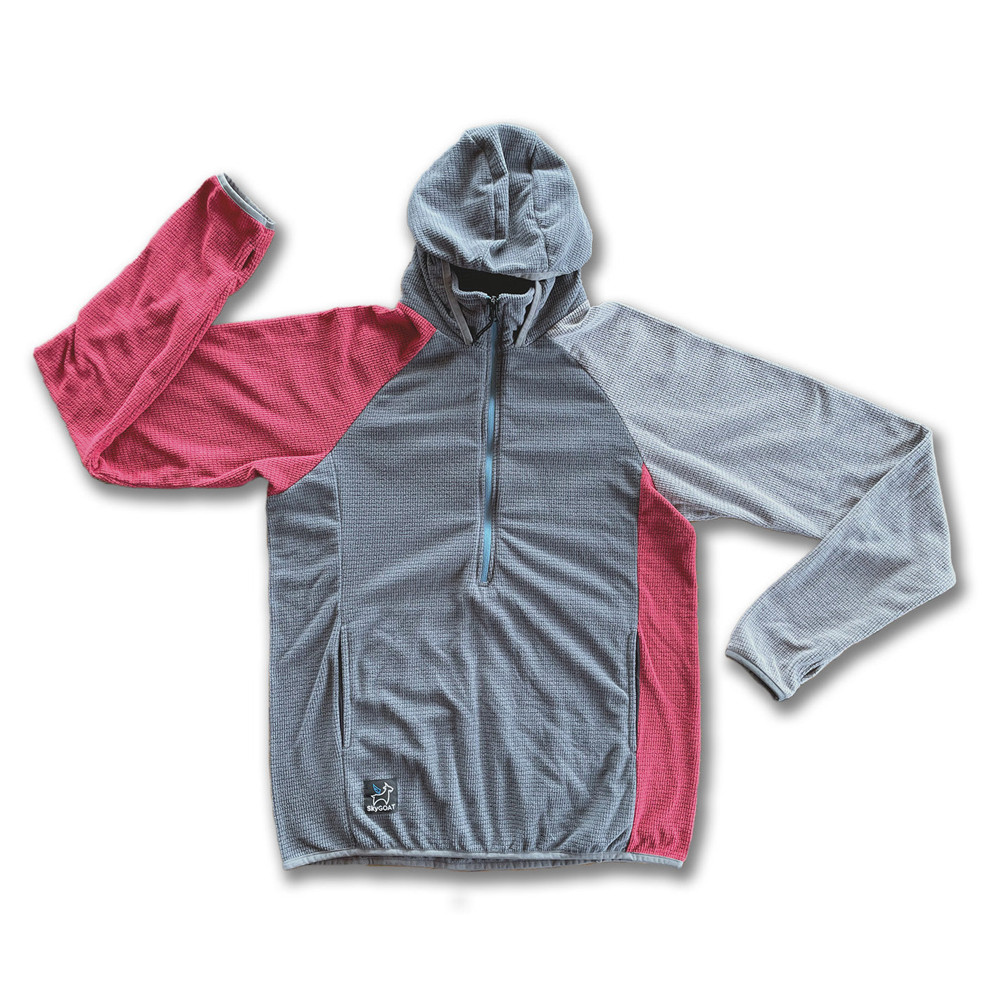 SkyGOAT Men's Half-Zip Hooded Pullover 135