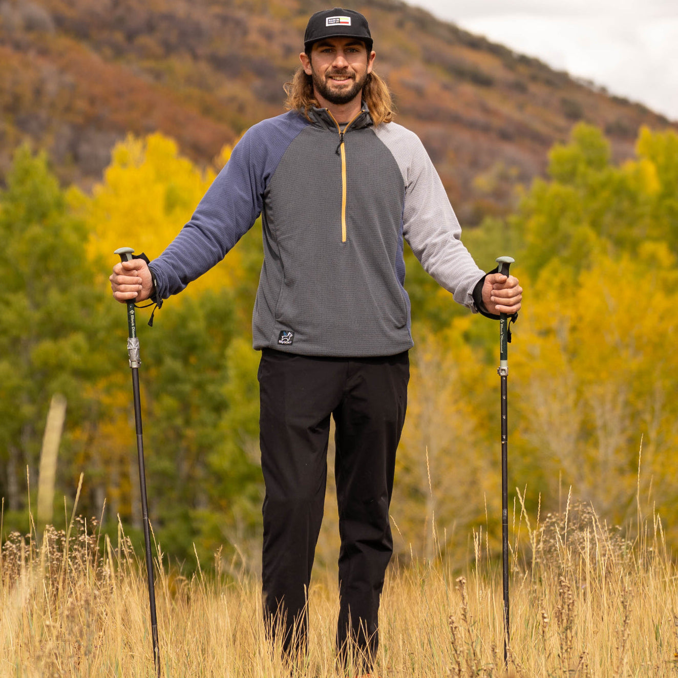 SkyGOAT Men's Half-Zip Hooded Pullover Ultralight 115