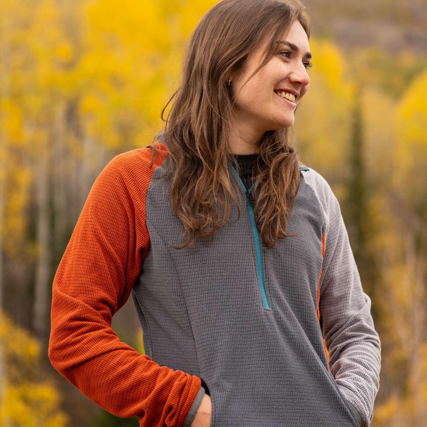 SkyGOAT Women's Half-Zip Hooded Pullover Ultralight 115