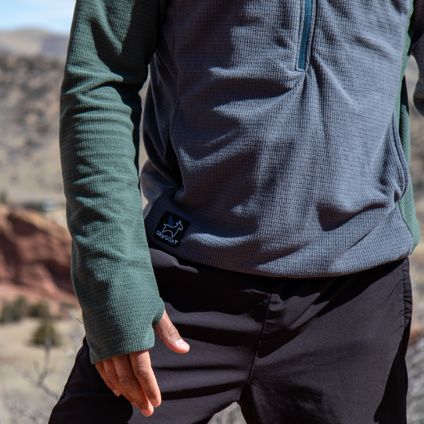 SkyGOAT Men's Half-Zip Pullover Ultralight 115