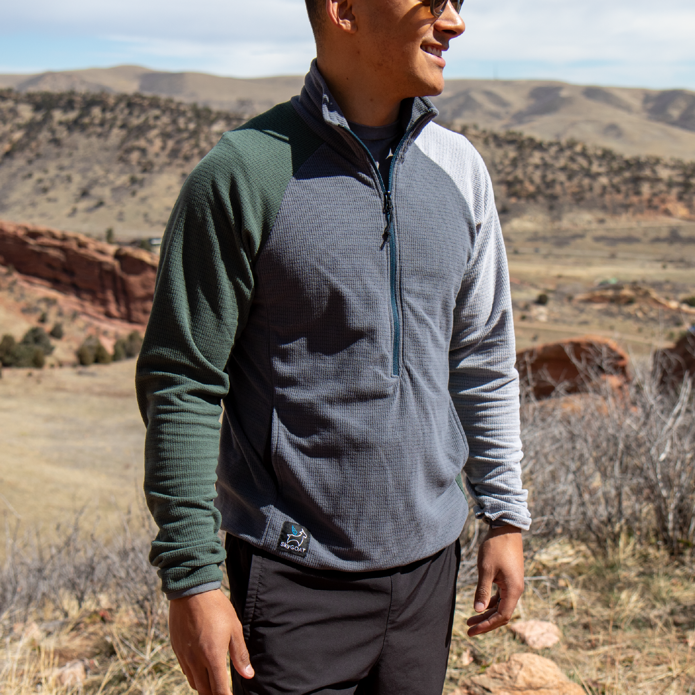 SkyGOAT Men's Half-Zip Pullover Ultralight 115