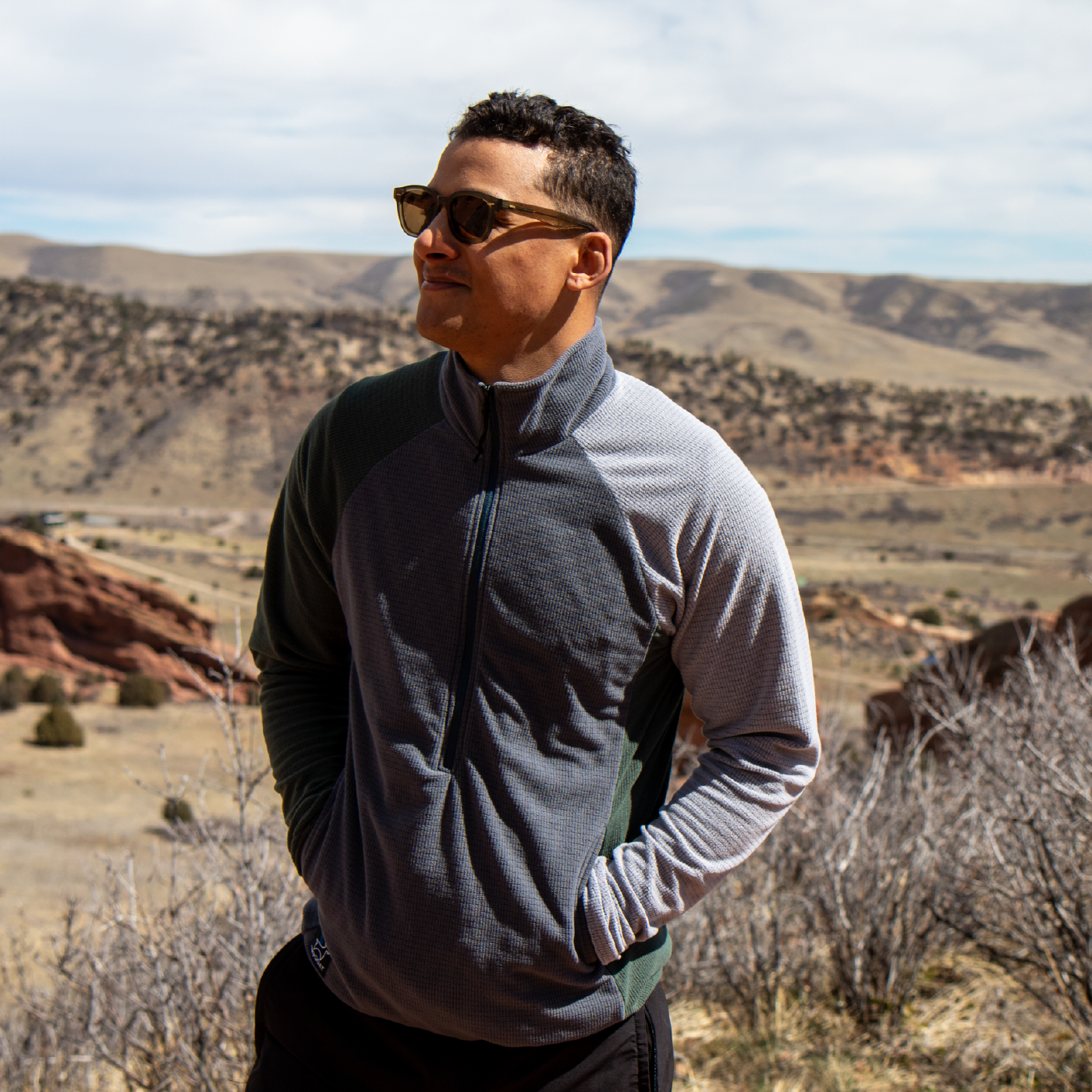 SkyGOAT Men's Half-Zip Pullover Ultralight 115