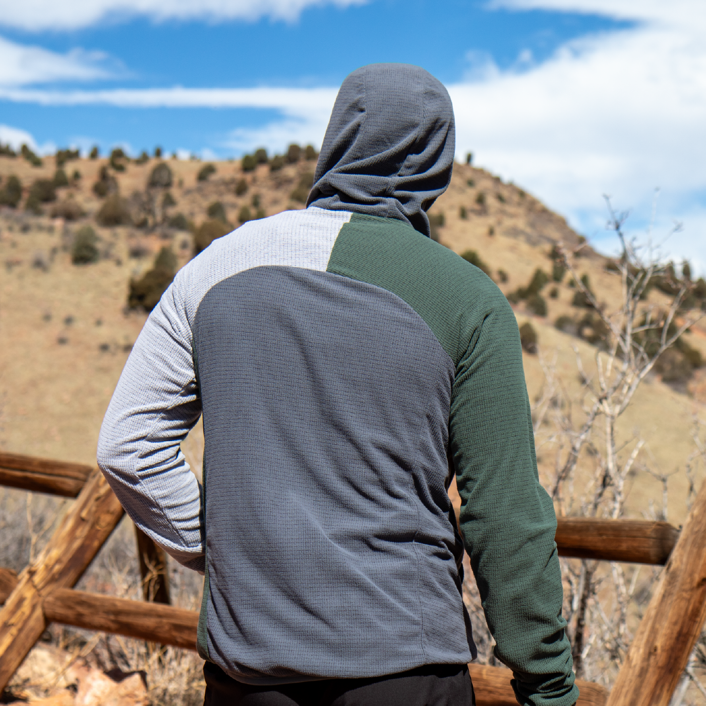 SkyGOAT Men's Half-Zip Hooded Pullover Ultralight 115