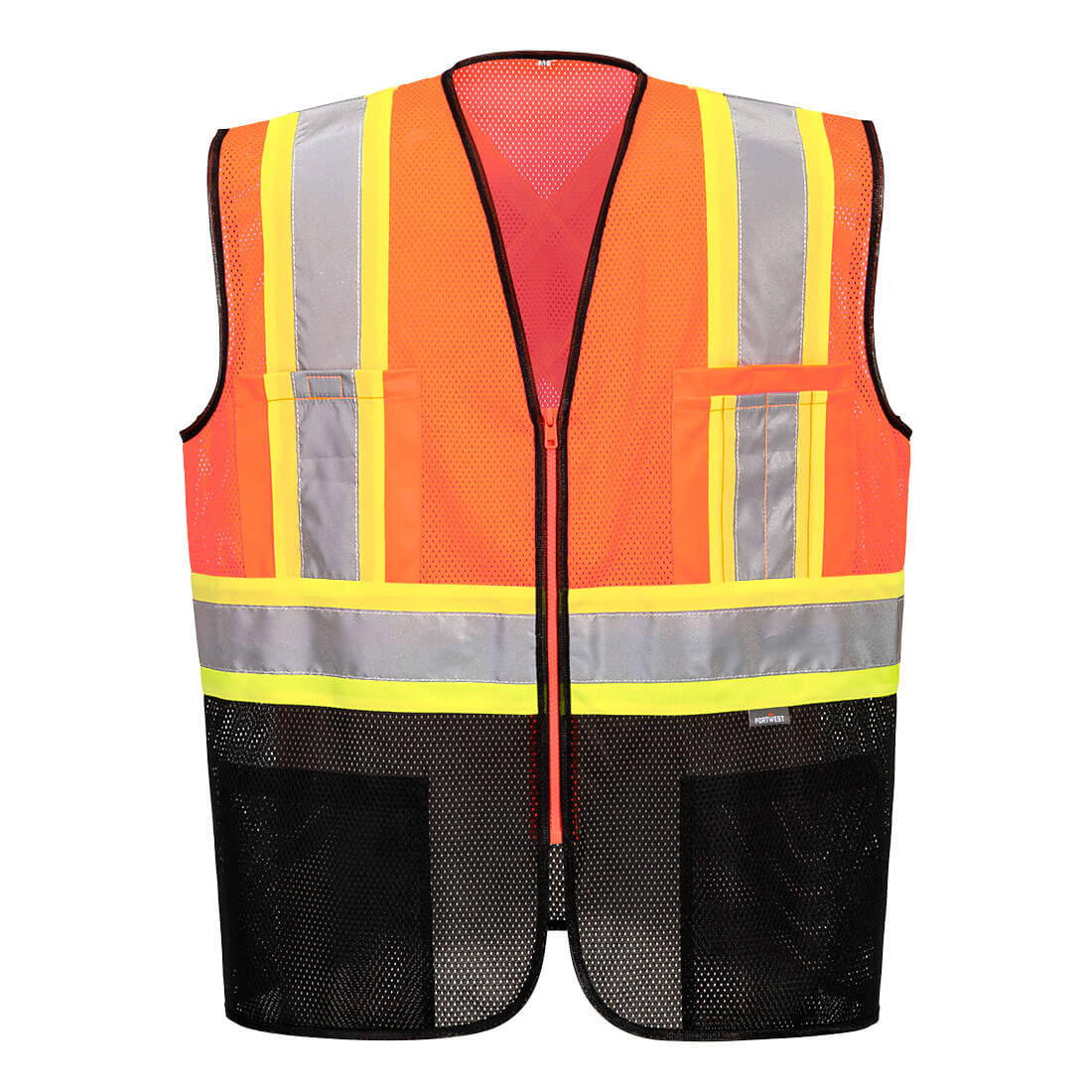 Portwest US395 Frisco Hi-Vis X Back Contrast Mesh Executive Vest
