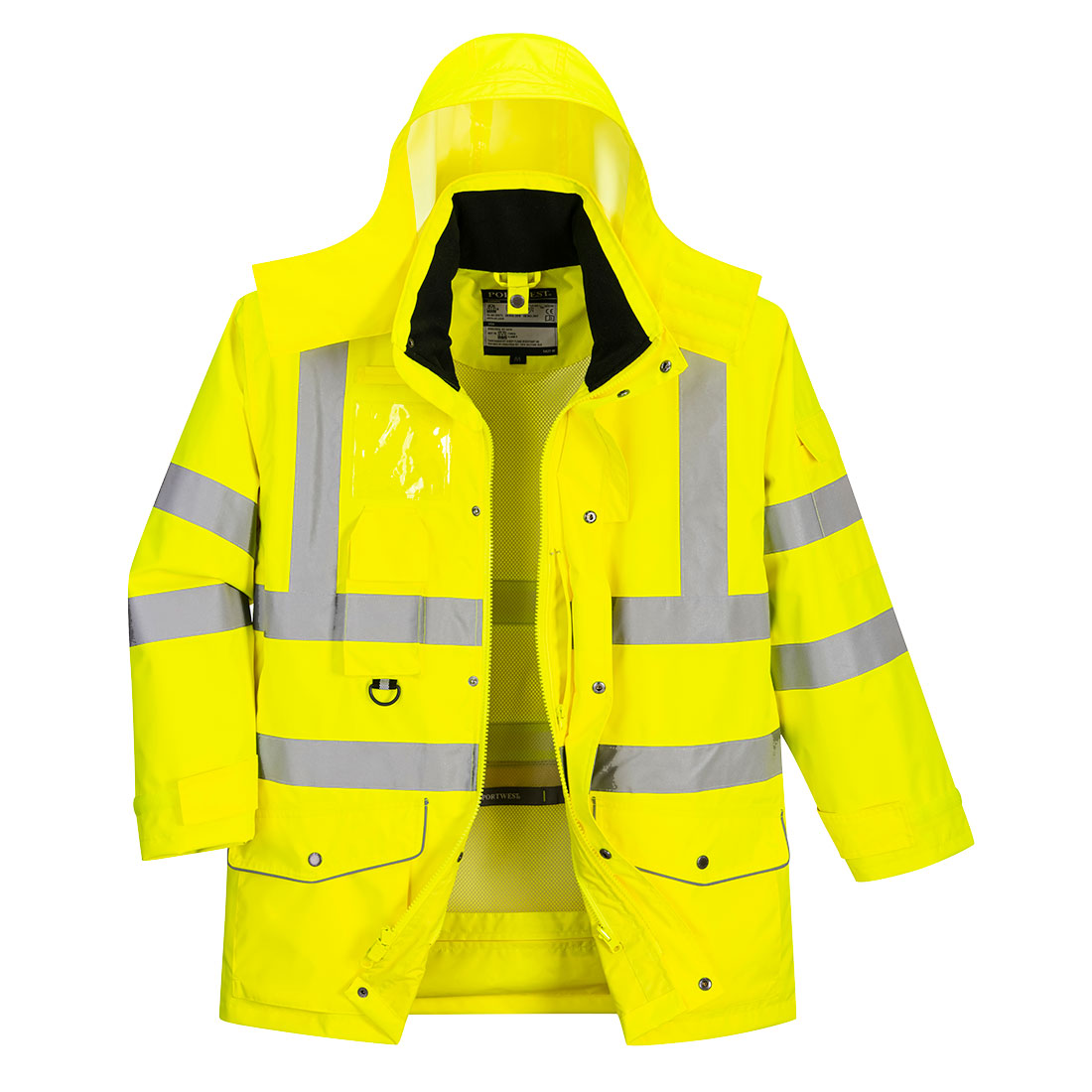 Portwest US427 Hi-Vis Breathable 7-in-1 Traffic Jacket