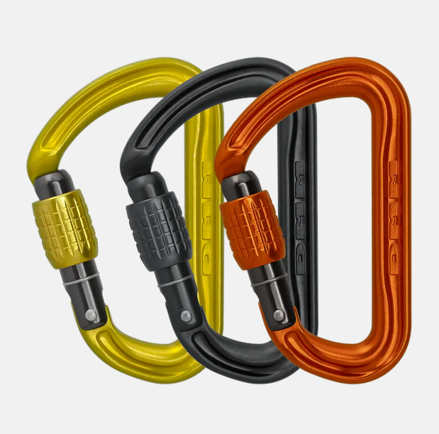 DMM Shadow Screwgate Locking Carabiner, 3 Pack